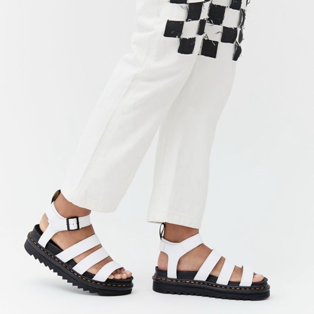 Dr. Martens Black and White Sandals